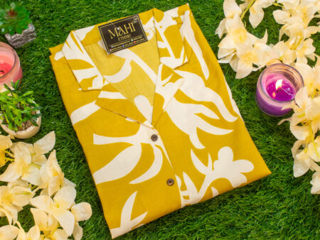 Mustard Yellow Shirt-Style Co-ord Set