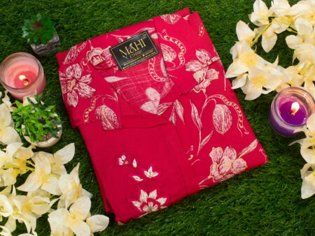 Elegant Red Floral Co-ord Set