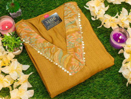 Mahi Ethnic Mustard Kurta Set